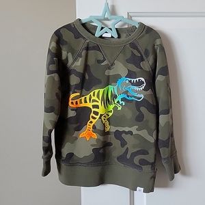 Gap camo Trex sweatshirt, 4yrs
